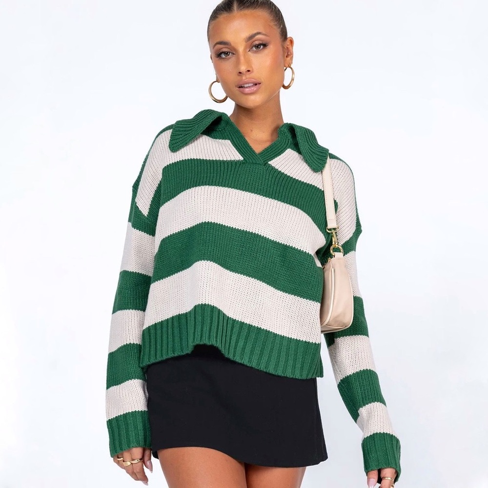 PrincessPolly Hampton Sweater Green